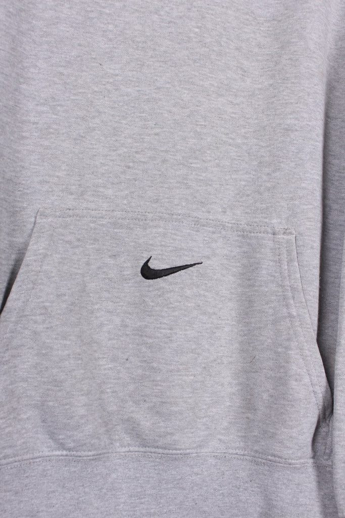 Nike Centre Swoosh Hoodie Grey Medium - Payday Vintage