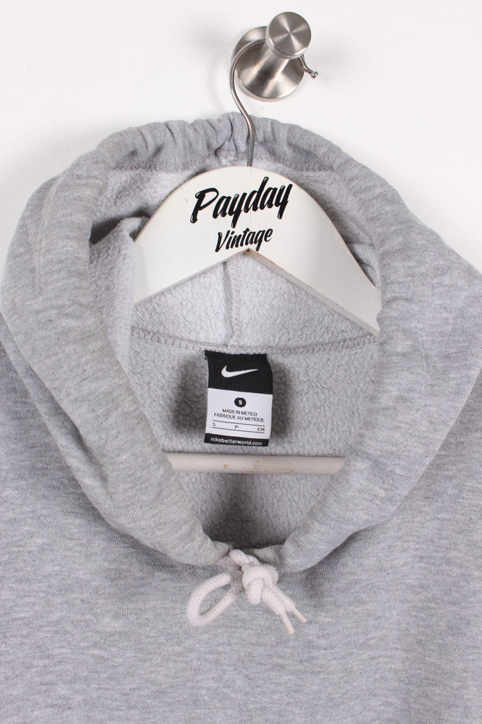 Nike Centre Swoosh Hoodie Grey Medium - Payday Vintage