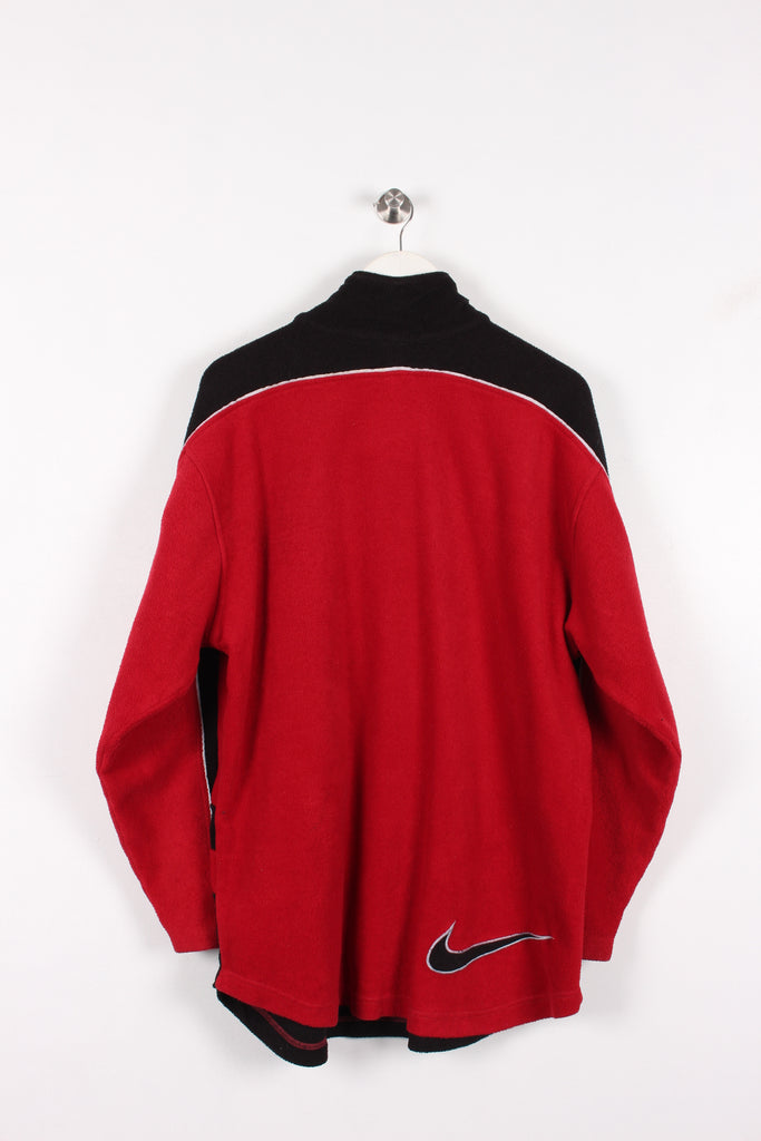 90's Nike 1/4 Zip Fleece Red/Black XL - Payday Vintage