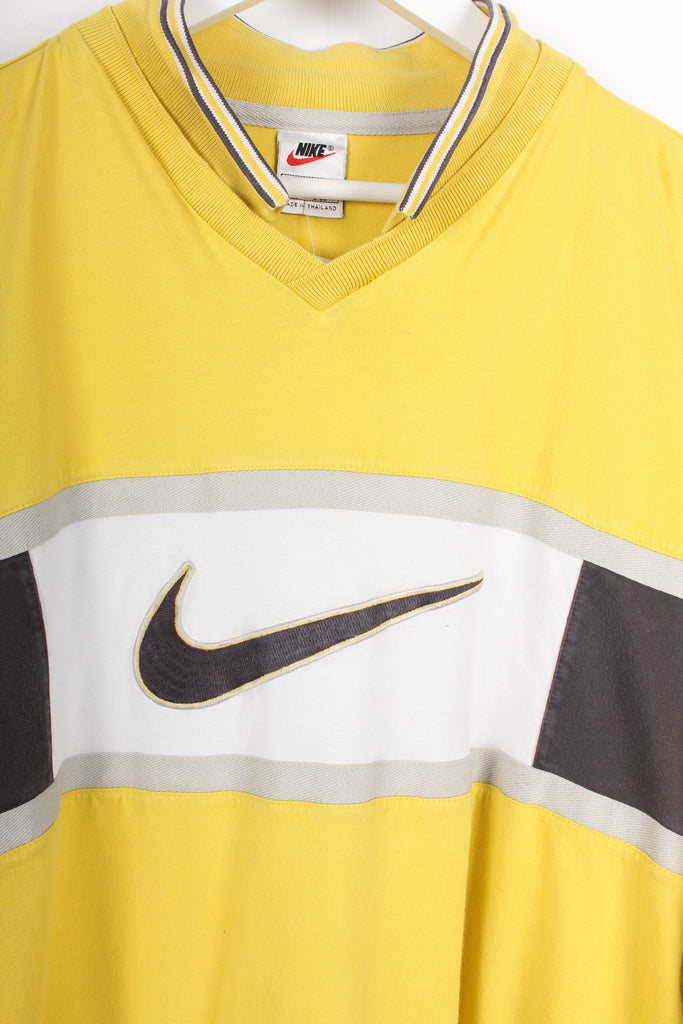 90's Nike Long Sleeve Yellow XXL - Payday Vintage