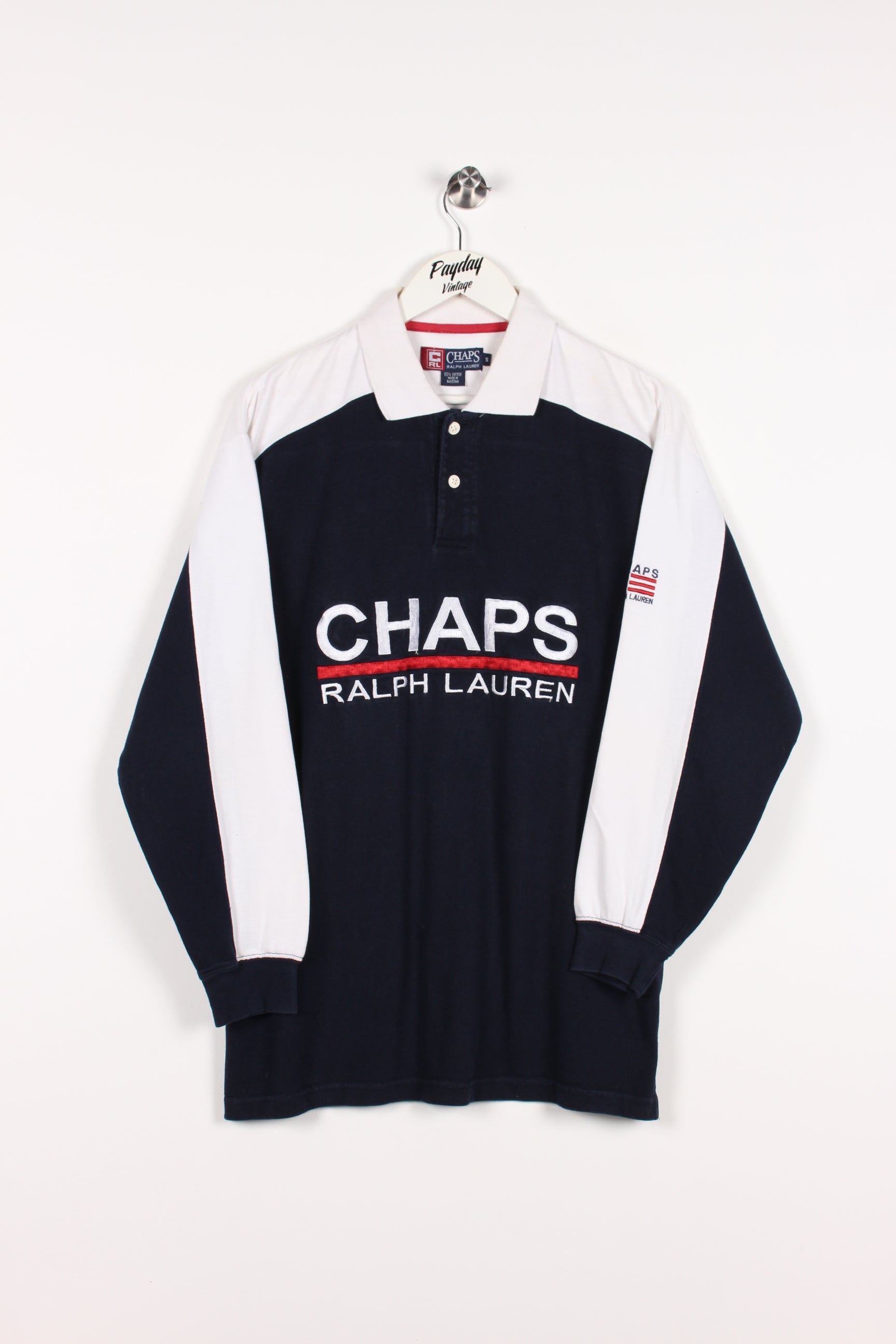 90's Chaps Ralph Lauren Rugby Shirt Navy/White Medium – Payday Vintage