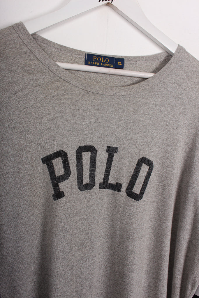 Ralph Lauren Long Sleeve T-Shirt Grey/Black XL - Payday Vintage